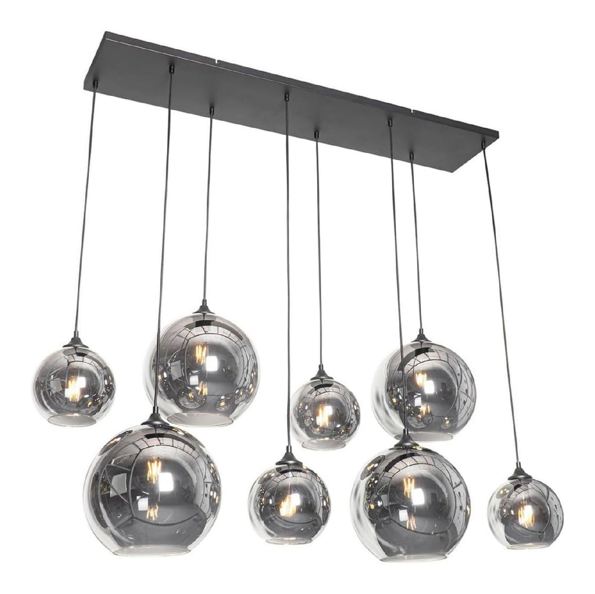 Solution lumineuse Noir et Ambre au dessin sobre en format suspension IP20 E27 98-3928