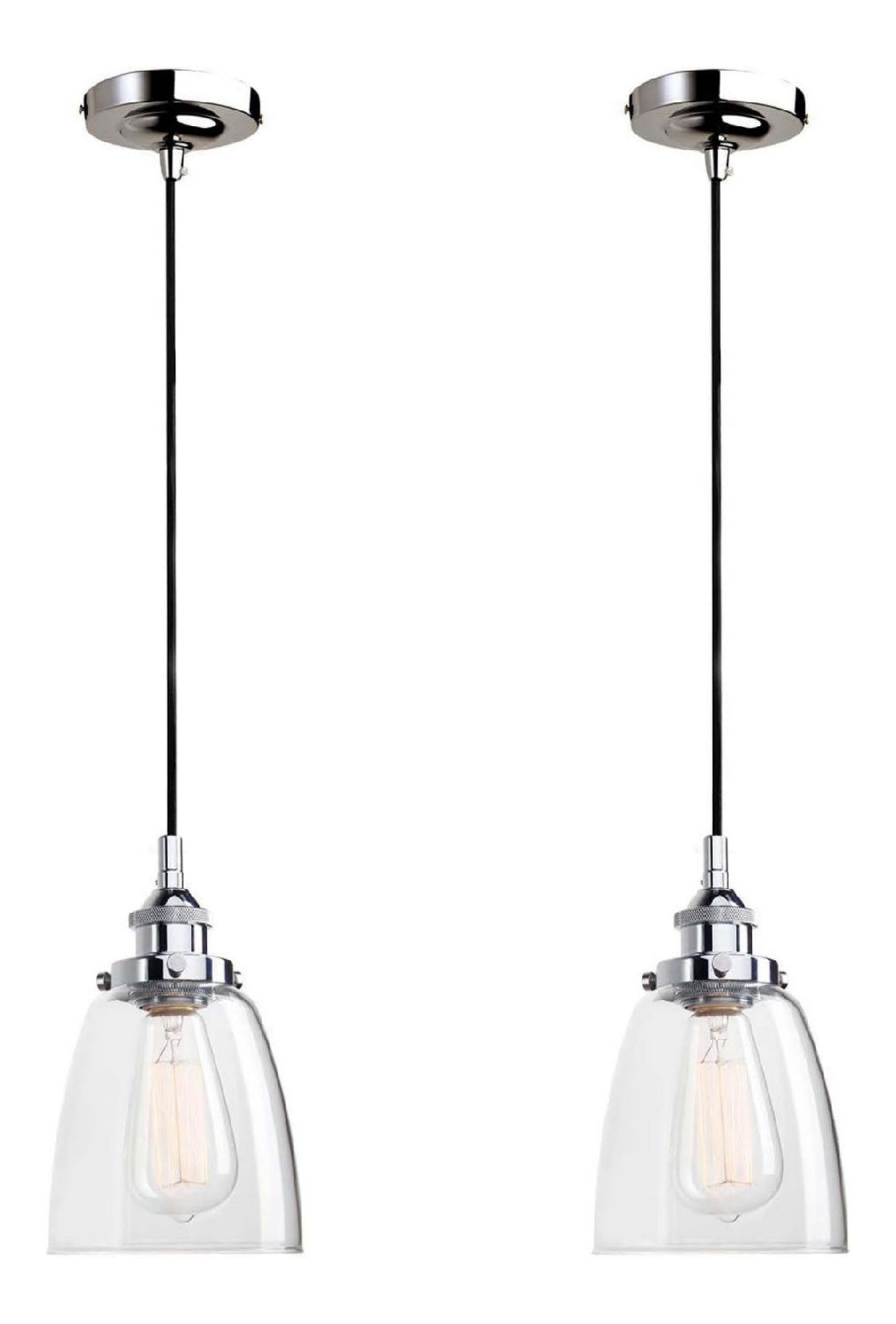Suspension Vert et Transparent au style moderne avec conception fonctionnelle 40 W