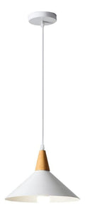 Lustre Blanc et Ambre aux lignes epurees avec eclairage confortable 60 W