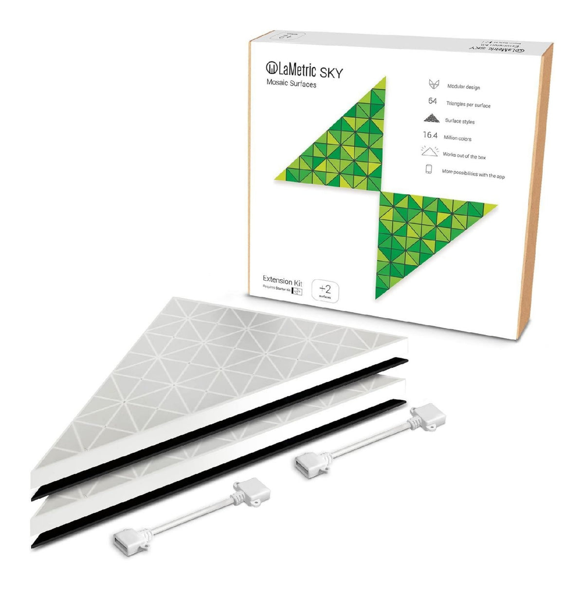 Eclairage Blanc et Vert contemporain en version applique murale
