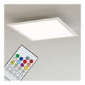 Plafonnier Blanc et Ambre a presence elegante et lumiere agreable 18W 2700K