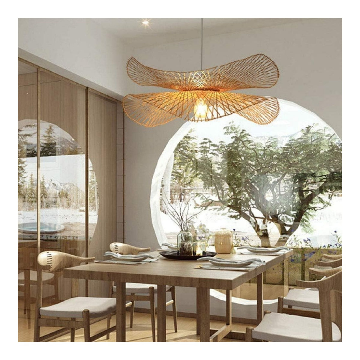Eclairage Ambre contemporain en version suspension E27