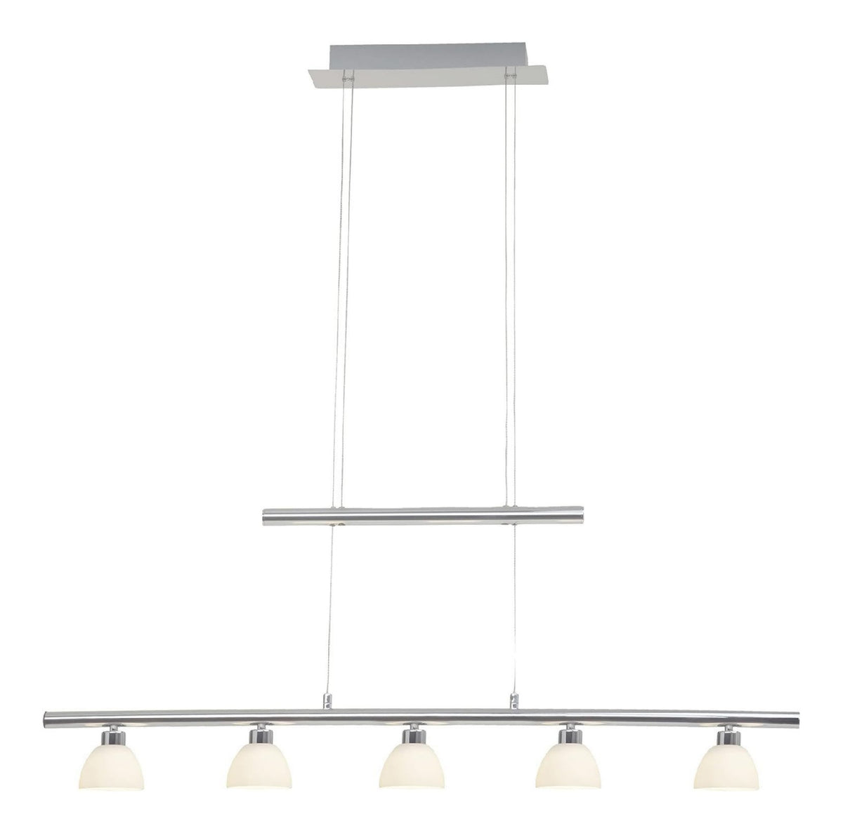 Eclairage Blanc et Argente contemporain en version suspension 5W