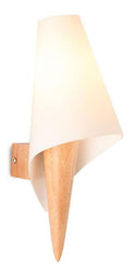 Applique murale Blanc et Ambre a presence elegante et lumiere agreable 5 W E27