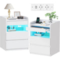 Cadres de lit finition bois revetement velours creme