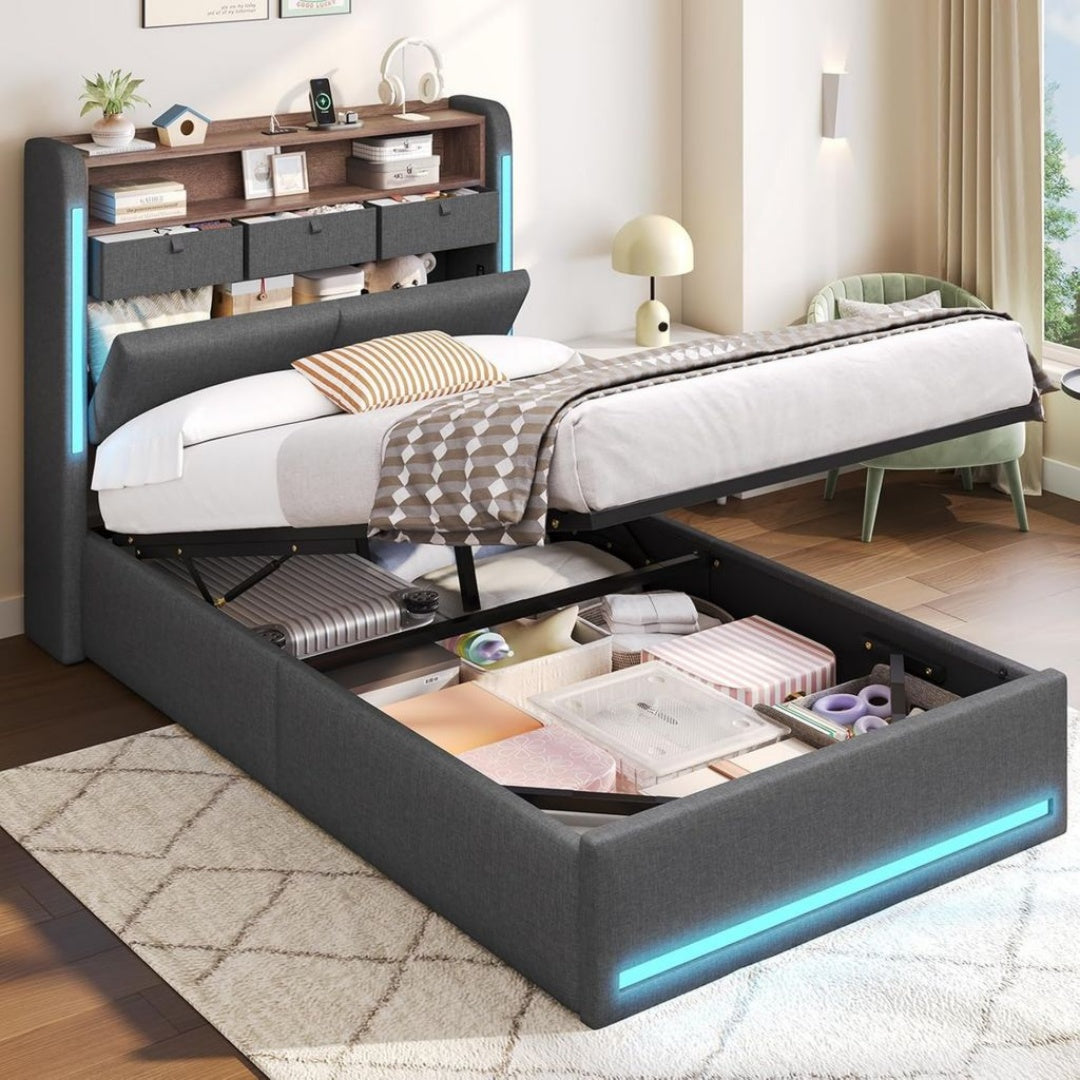 Matelas de futon pliable noir variante 849