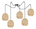 Suspension Noir et Ambre au style moderne avec conception fonctionnelle 60W E27 D5-8143