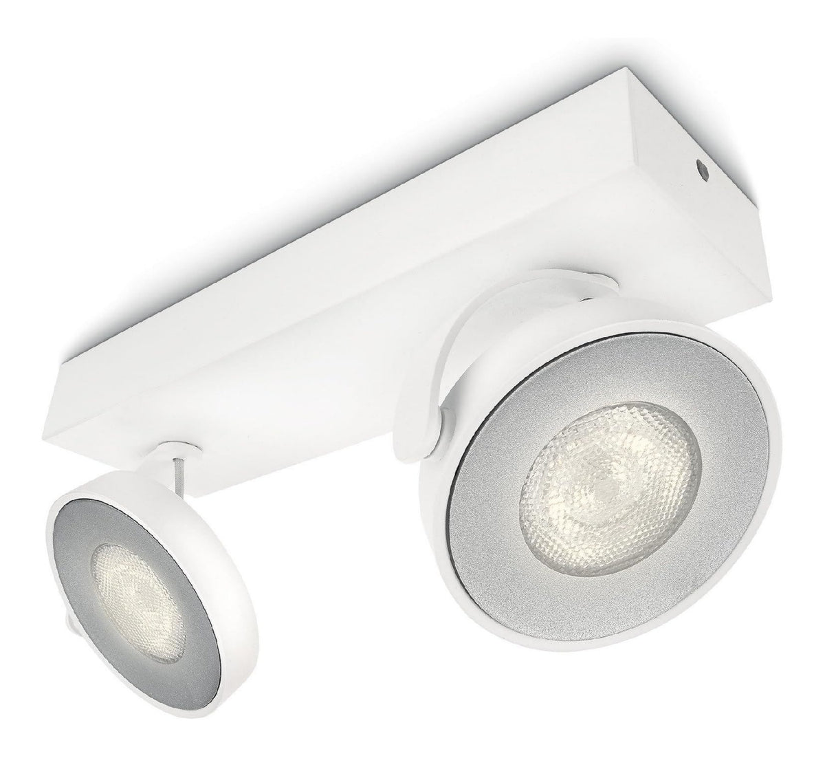 Spot de plafond Blanc aux lignes epurees avec eclairage confortable 5 W
