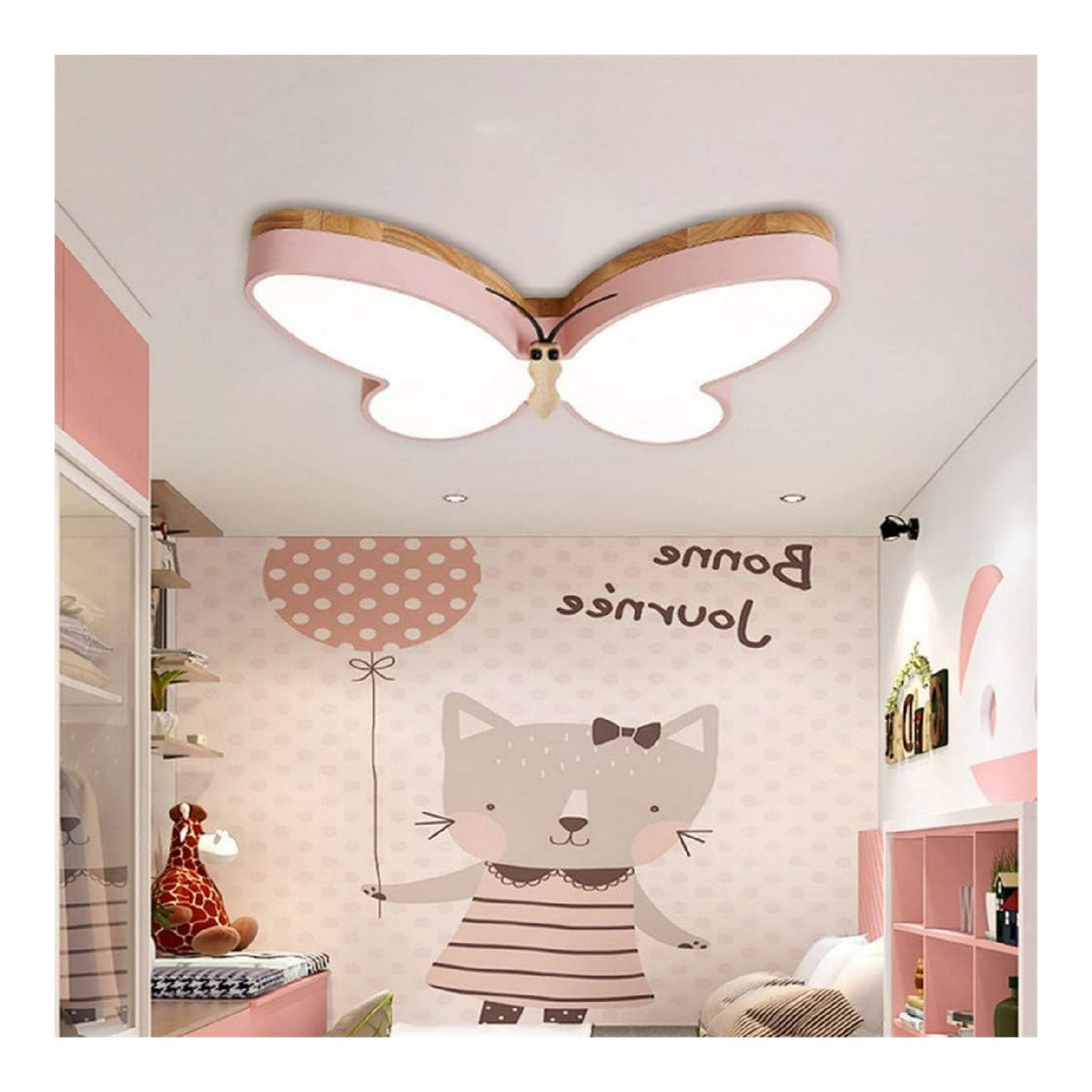 Luminaire Blanc et Ambre a silhouette graphique de type lustre 30W 3000K