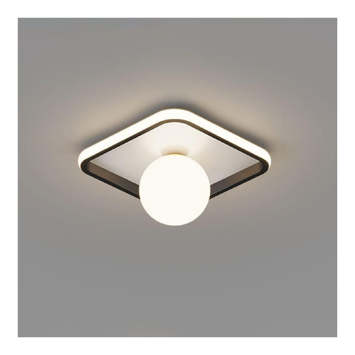 Solution lumineuse Noir et Blanc au dessin sobre en format suspension 21 W