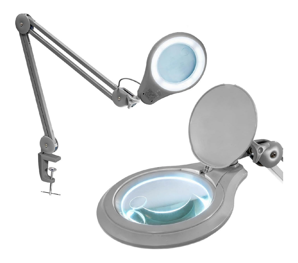 Luminaire Argente au style moderne avec conception fonctionnelle