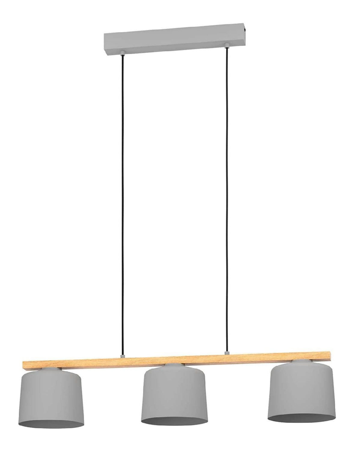 Suspension Gris et Ambre au style moderne avec conception fonctionnelle 40 W E27