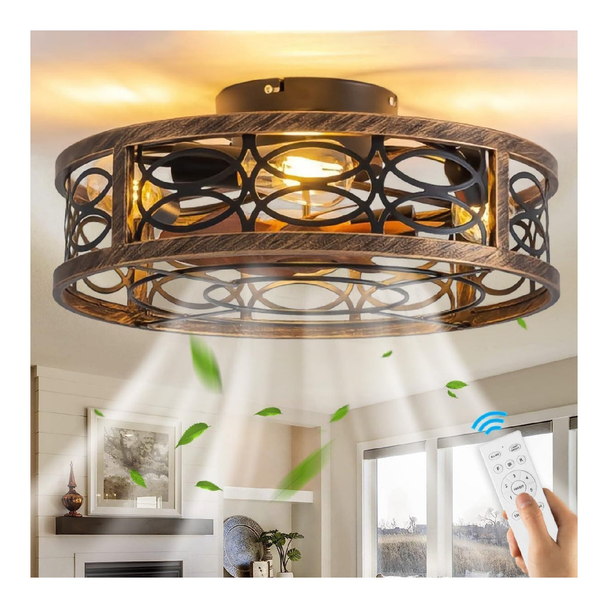 Plafonnier Ambre et Rouge a presence elegante et lumiere agreable 60W E27