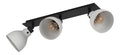 Rail de spots Noir et Gris aux lignes epurees avec eclairage confortable 40 W E27
