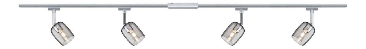 Solution lumineuse Noir au dessin sobre en format rail de spots