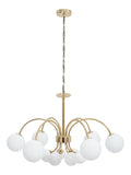 Suspension Blanc et Dore au style moderne avec conception fonctionnelle E27