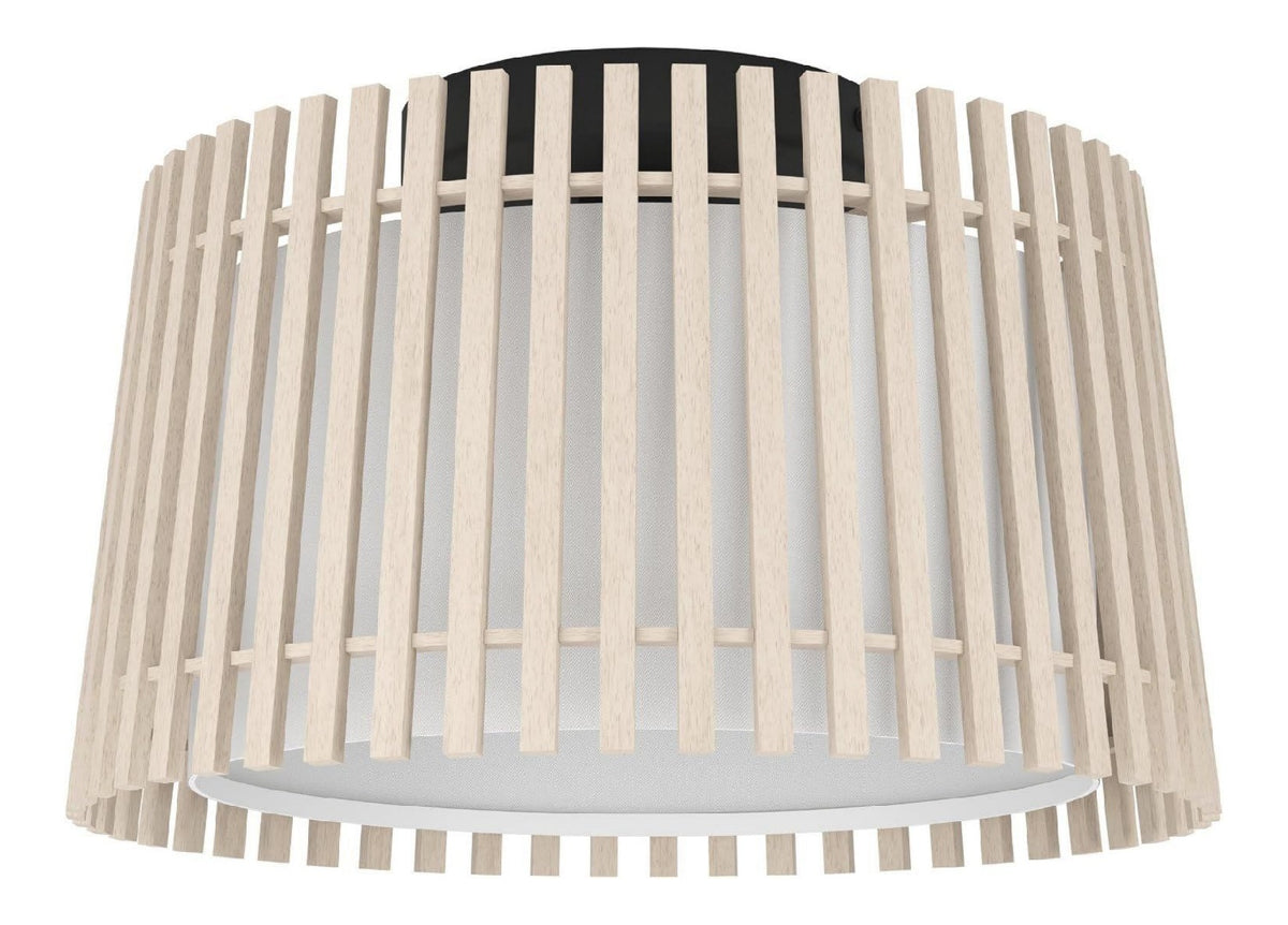 Luminaire Noir et Blanc a silhouette graphique de type plafonnier 25 W E27