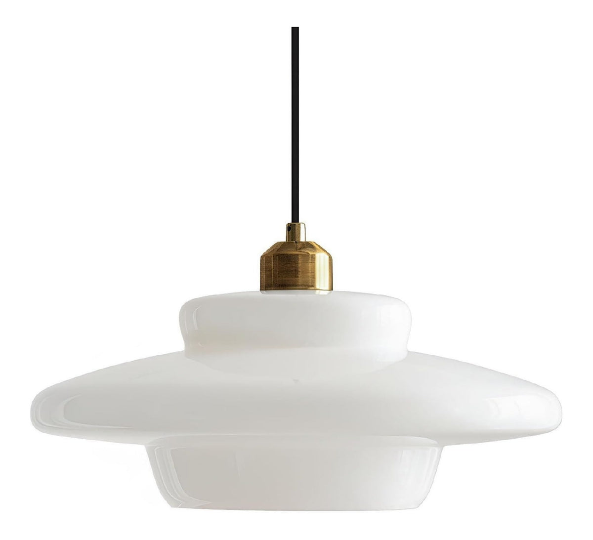 Suspension decoratif Blanc et Dore avec diffusion lumineuse harmonieuse 60W E27