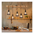 Suspension Noir a presence elegante et lumiere agreable 40 W E27