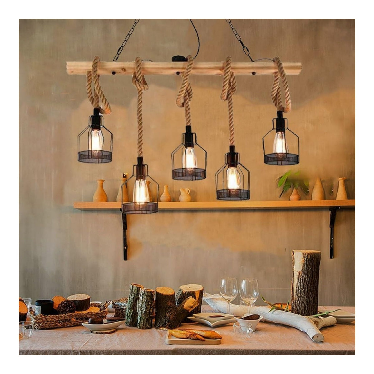 Suspension Noir a presence elegante et lumiere agreable 40 W E27