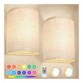 Luminaire Blanc et Ambre a silhouette graphique de type applique murale 3000 K
