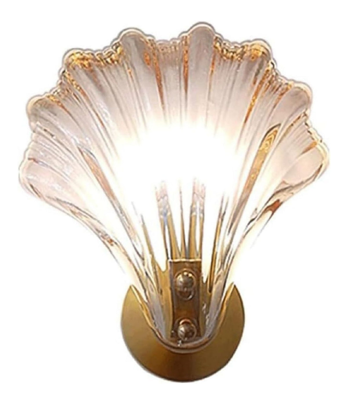 Applique murale decoratif Ambre et Cuivre avec diffusion lumineuse harmonieuse 60W E14