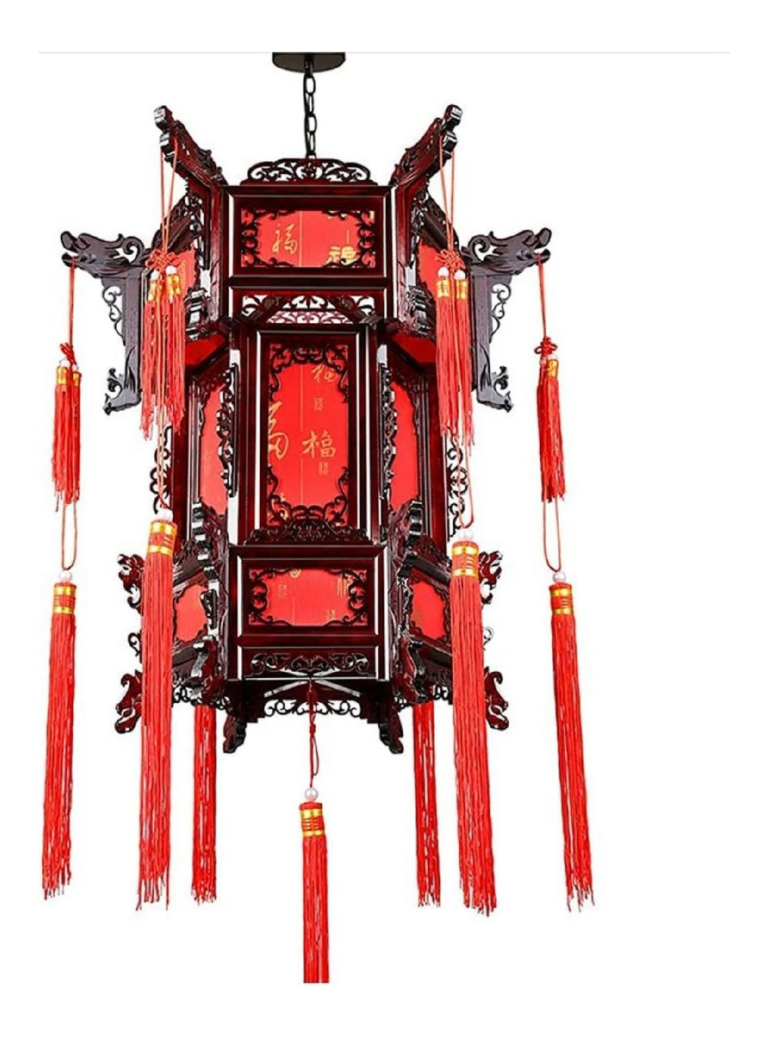 Suspension decoratif Ambre et Rouge avec diffusion lumineuse harmonieuse E27 WB-6503