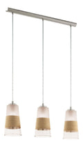 Suspension Blanc et Rouge a presence elegante et lumiere agreable E27 GC-1018