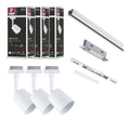 Luminaire Noir et Blanc a silhouette graphique de type rail de spots 10W GU10