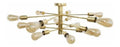 Solution lumineuse Dore et Ambre au dessin sobre en format lustre E27