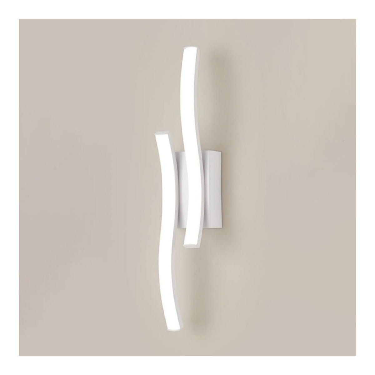 Applique murale decoratif Blanc et Ambre avec diffusion lumineuse harmonieuse 12W 3000 K