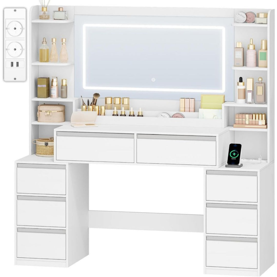 Armoires avec tiroirs blanc variante 2955