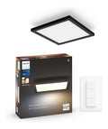 Luminaire Noir et Blanc a silhouette graphique de type plafonnier 19W