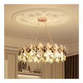 Solution lumineuse Blanc et Dore au dessin sobre en format lustre 3000K E14