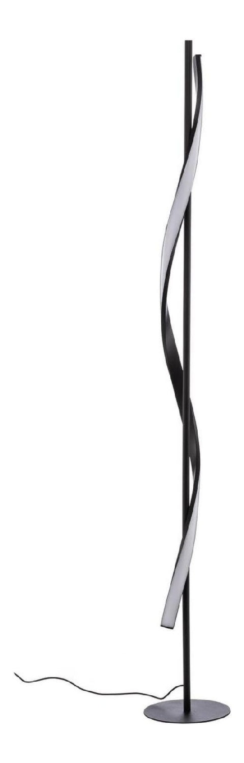 Lampadaire decoratif Noir et Ambre avec diffusion lumineuse harmonieuse