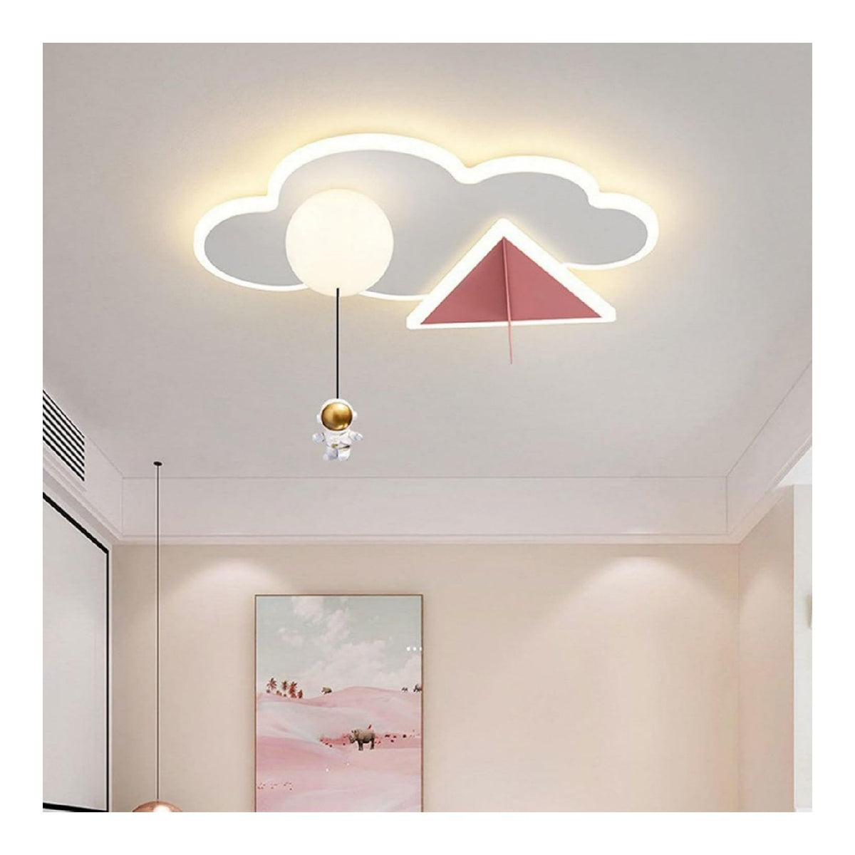Luminaire Blanc et Ambre a presence elegante et lumiere agreable 3000K GR-2675