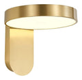 Applique murale Dore et Rouge aux lignes epurees avec eclairage confortable 12W