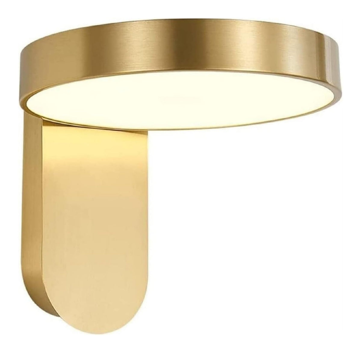 Applique murale Dore et Rouge aux lignes epurees avec eclairage confortable 12W